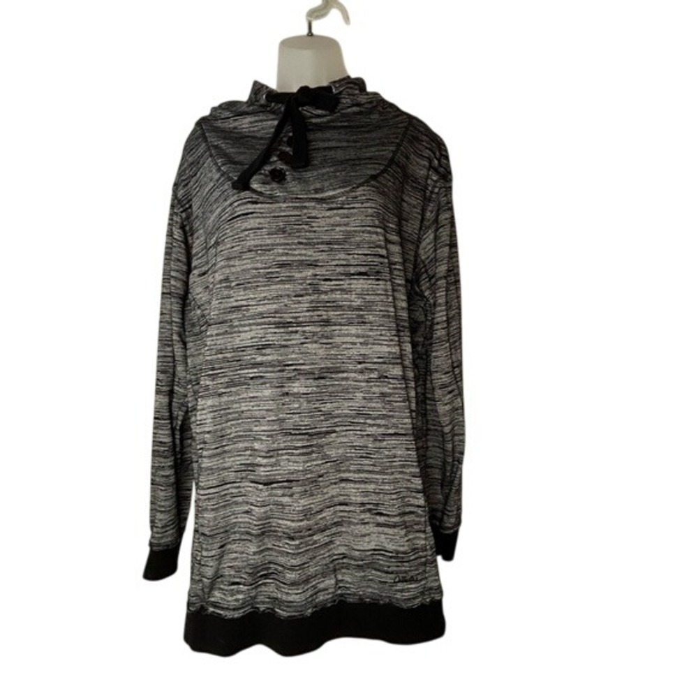 Cabela's Black/White Heathered Hoodie XL Reg.‎